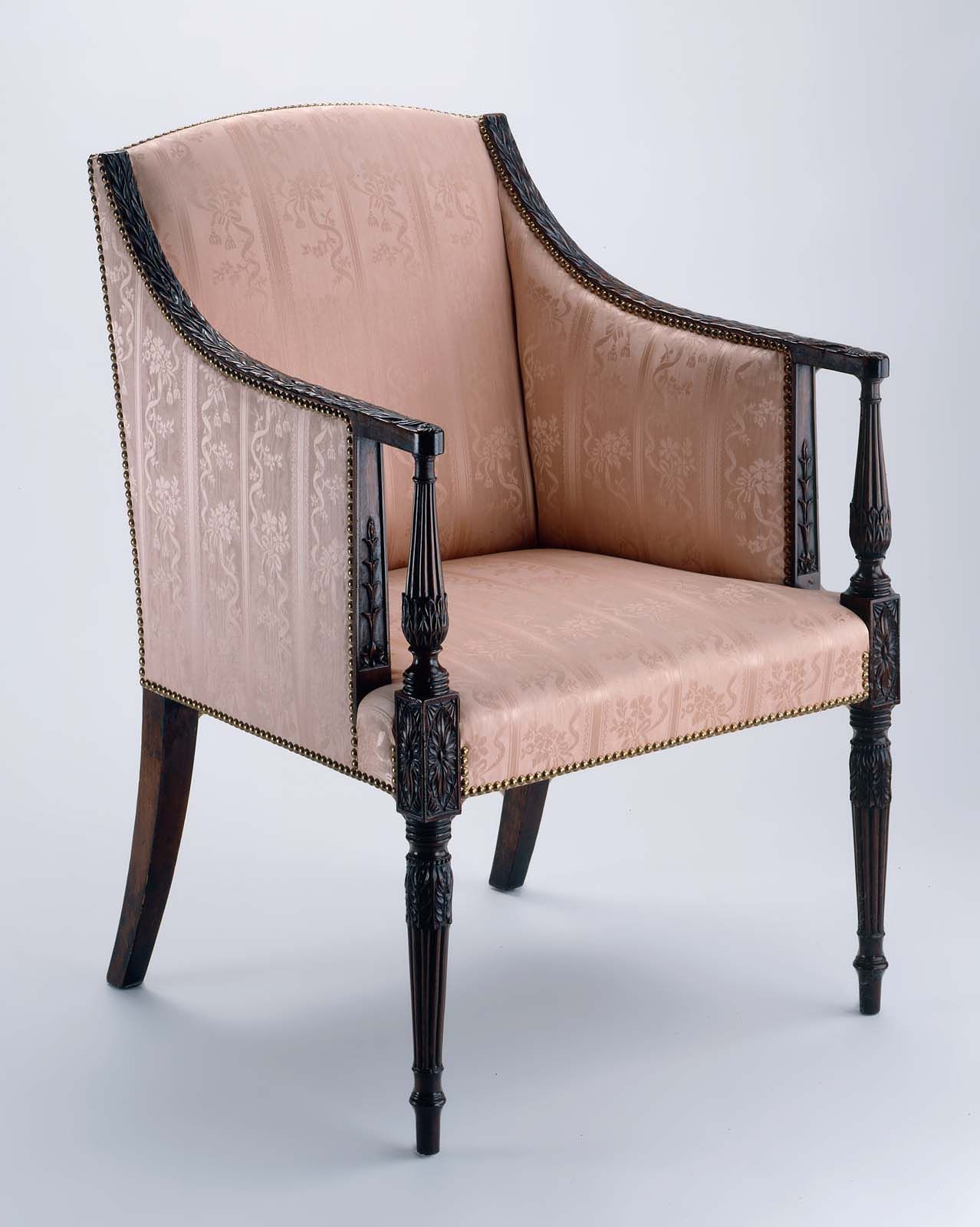Upholstered Armchair | Upholstered Swivel Chairs Inside Armory Fabric Armchairs (View 7 of 15)