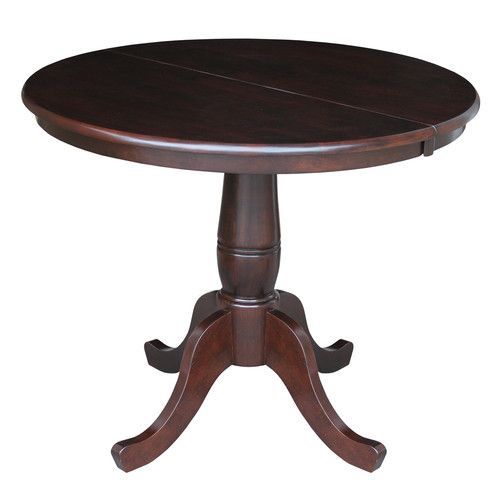 36" Round  International Concepts Round Pedestal Dining For Most Current Bineau 35'' Pedestal Dining Tables (View 10 of 15)