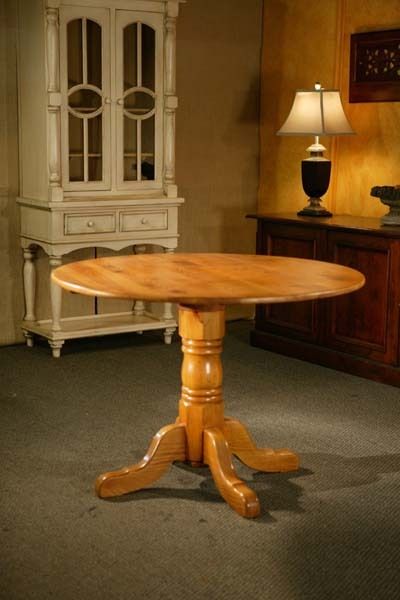 38″Round Dining Table With Oak Empire Pedestal | Lake And Pertaining To Most Recent Hetton 38&#039;&#039; Dining Tables (View 11 of 15)