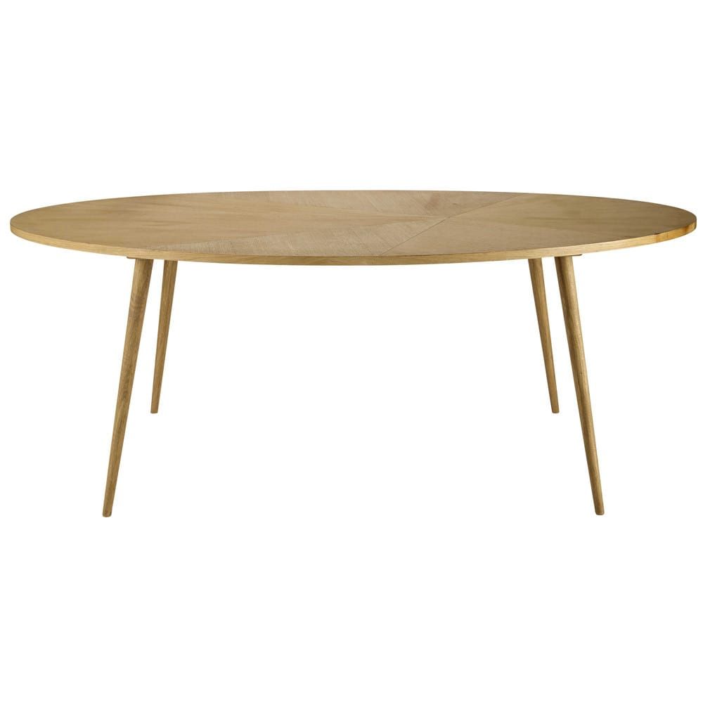 8 Seater Oval Dining Table L200 Origami | Maisons Du Monde For Latest Hetton 38'' Dining Tables (View 9 of 15)