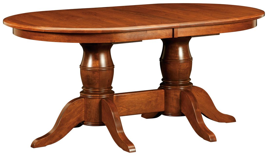Amish Furniture: Hand Crafted, Solid Wood Pedestal Tables Throughout Most Popular Monogram 48&#039;&#039; Solid Oak Pedestal Dining Tables (View 8 of 15)