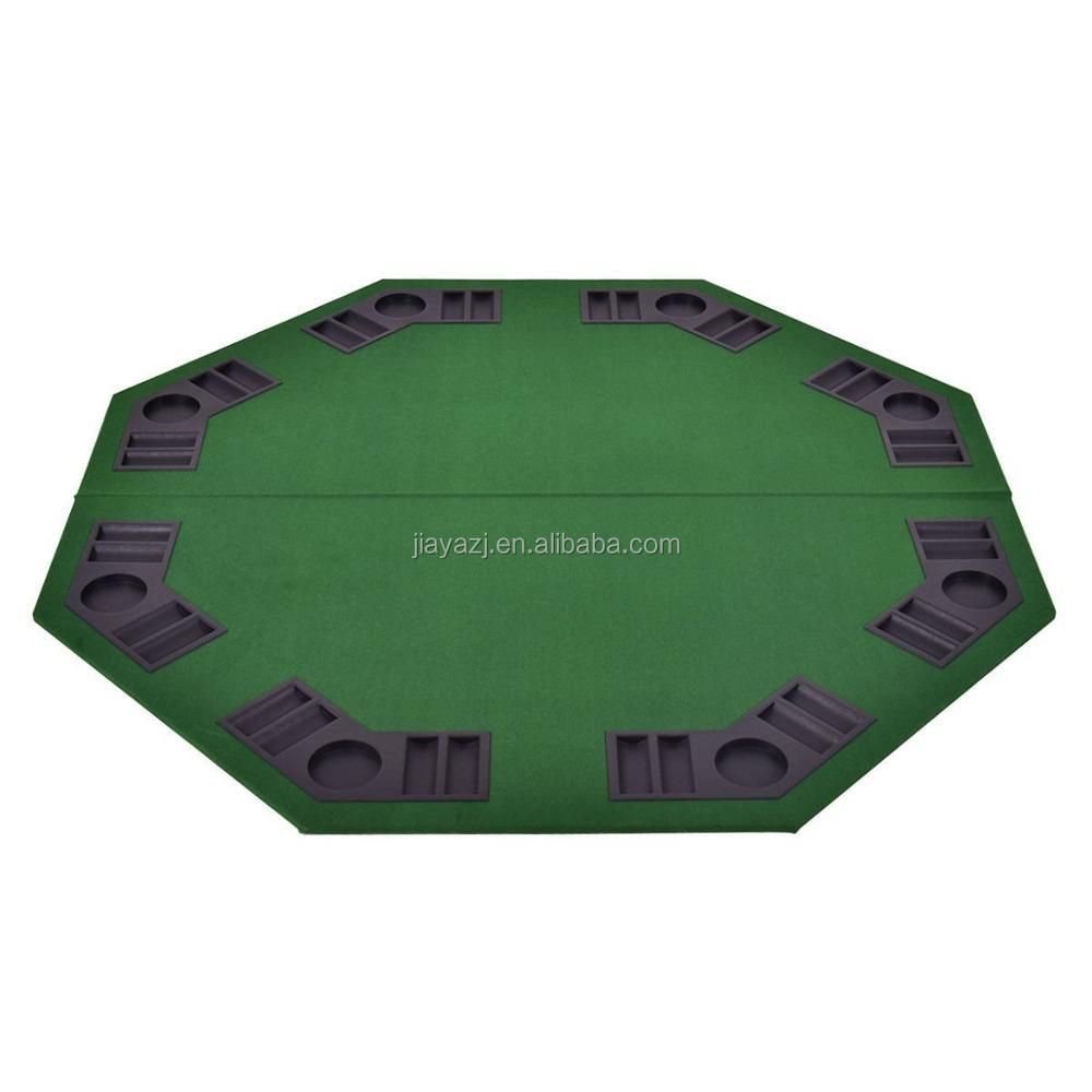 Black 48" 4 Fold Folding Octagon Poker Table Top With Regarding 2018 Mcbride 48&quot; 4 &#8211; Player Poker Tables (View 3 of 15)