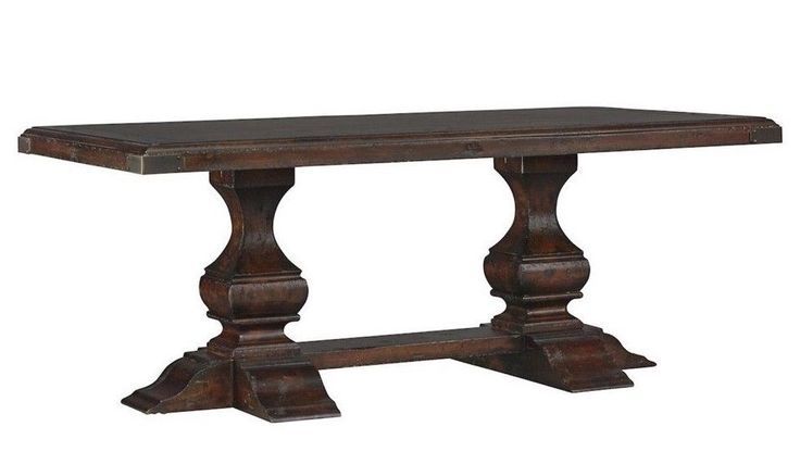 Coffee Table Restoration Hardware Style Balustrade Pertaining To Current Servin 43'' Pedestal Dining Tables (Photo 8 of 15)