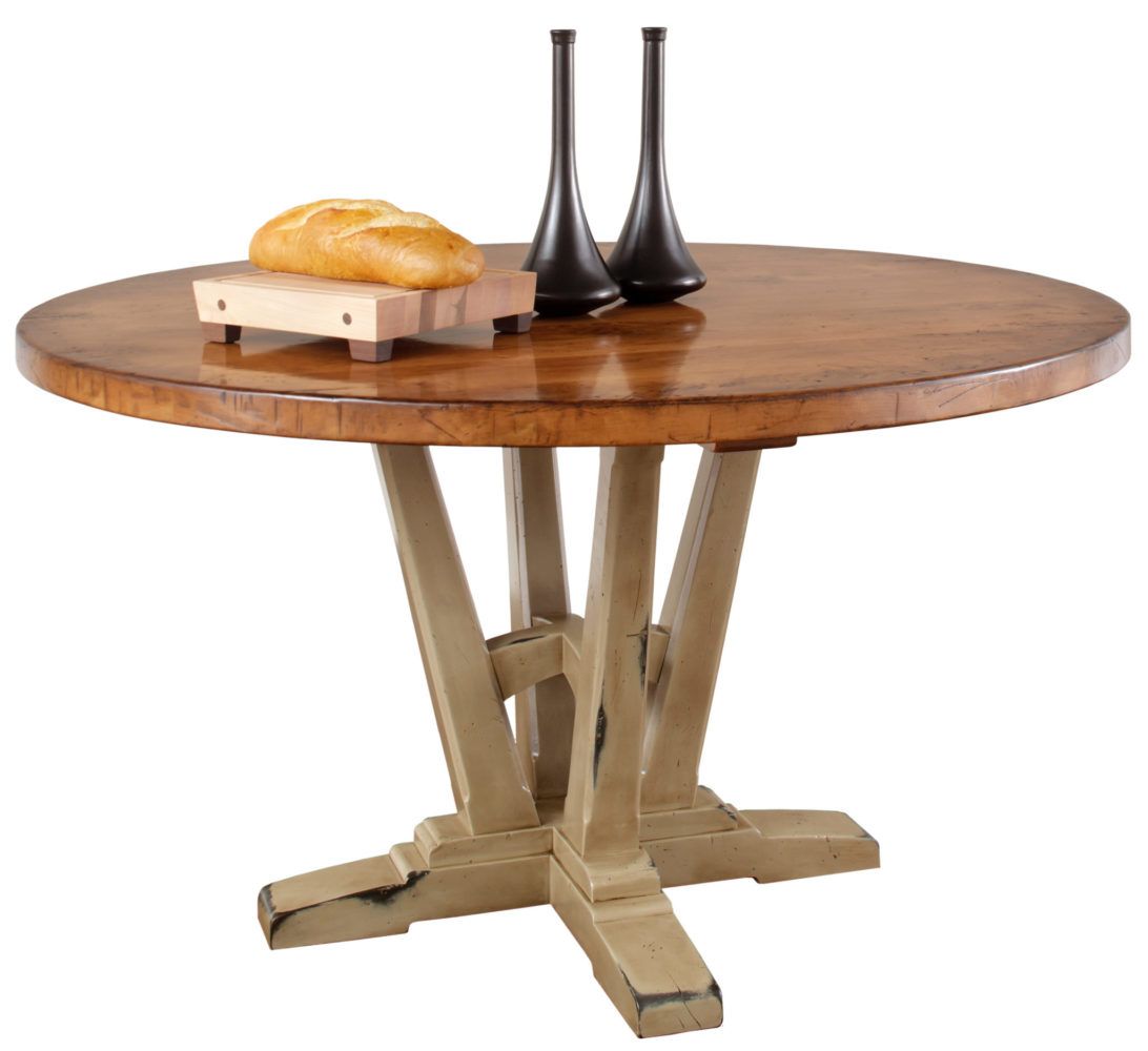 Coventry Single Pedestal Table | Martin'S Furniture Within Best And Newest Geneve Maple Solid Wood Pedestal Dining Tables (View 5 of 15)