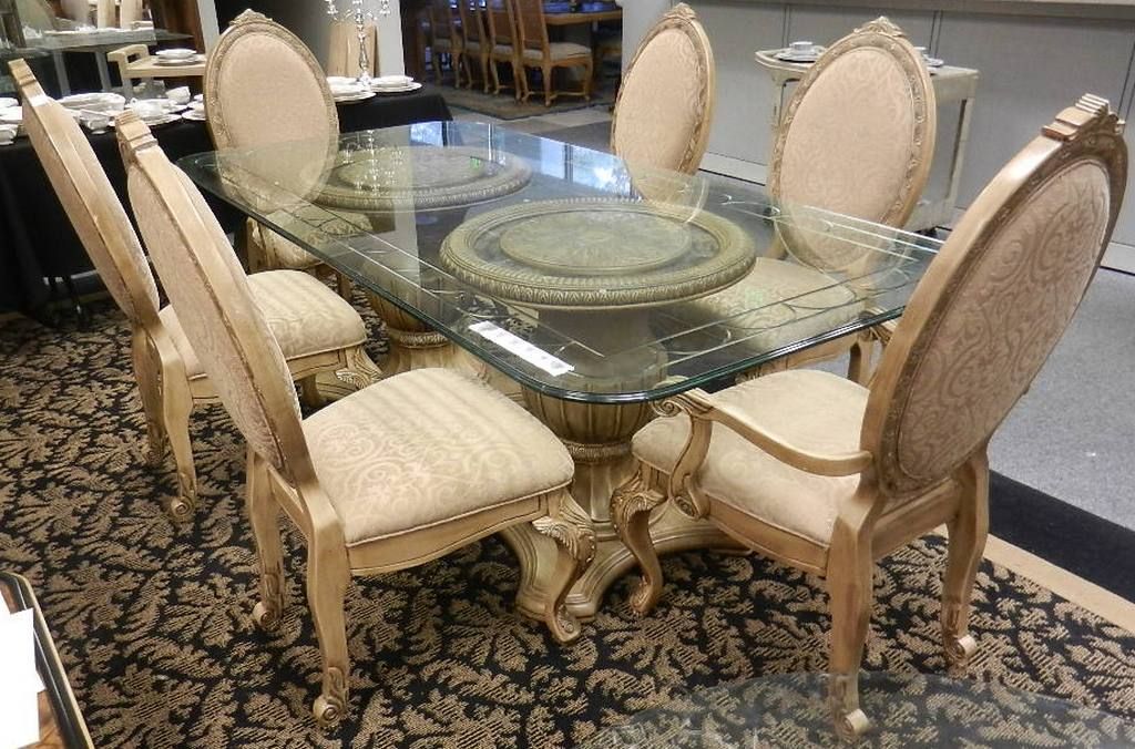 D. G. W. Auctioneers & Appraisers  Inside Most Recent Dawna Pedestal Dining Tables (Photo 15 of 15)