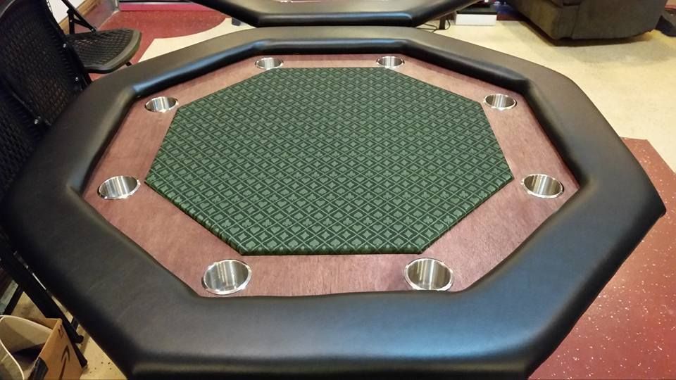 Details About Large 48 Inch Deluxe Green Felt Four Fold Within Most Current 48&quot; 6 &#8211; Player Poker Tables (View 8 of 15)