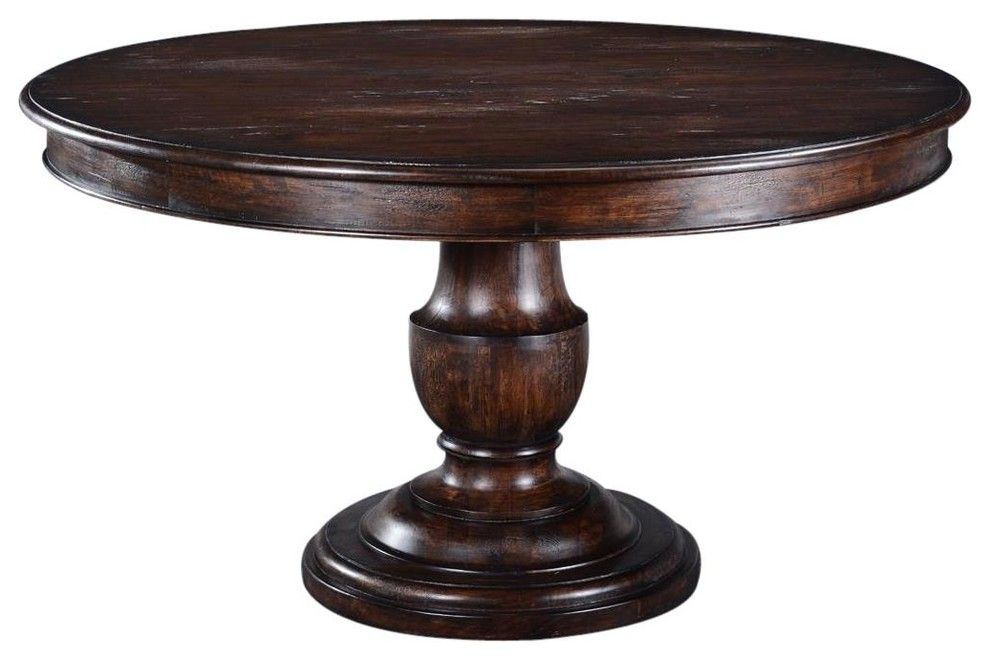 Dining Table Scottsdale Round Pedestal Base – Traditional Throughout Recent Pedestal Dining Tables (View 14 of 15)