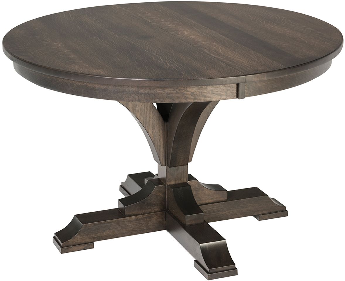 Francis Pedestal Table | Custom Amish Francis Dining Table Pertaining To Most Recent Kirt Pedestal Dining Tables (View 12 of 15)
