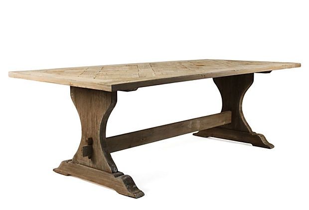 Gent Dining Table On Onekingslane | Dining Table In Recent Alexxia 38&#039;&#039; Trestle Dining Tables (View 7 of 15)