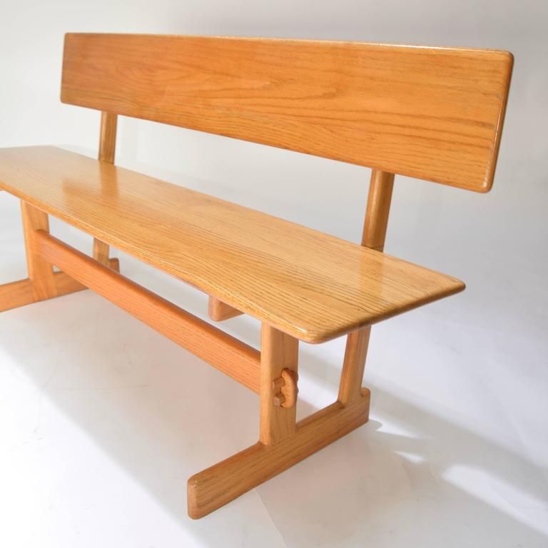 Gerald Mccabe Oak Trestle Dining Table And Benches For Intended For Best And Newest Alexxia 38&#039;&#039; Trestle Dining Tables (View 2 of 15)