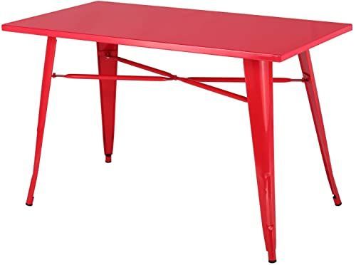 Great For Vecelo Dining Kitchen Table Solid Metal Within Newest Crilly  (View 8 of 15)