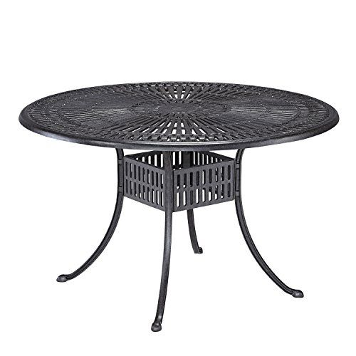 Home Styles 5560 32 Round Outdoor Dining Table, 48 Inch With Regard To Newest Hemmer 32&#039;&#039; Pedestal Dining Tables (View 10 of 15)