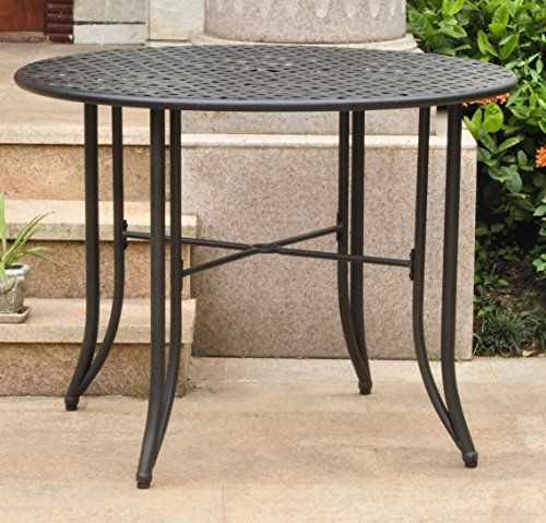 International Caravan 657100 Og 165262 O 852746 Iron Outd Intended For Best And Newest Deonte 38'' Iron Dining Tables (View 12 of 15)