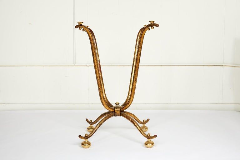 Italian Gilt Wrought Iron And Brass Center Table Base In Throughout Recent Granger  (View 3 of 15)