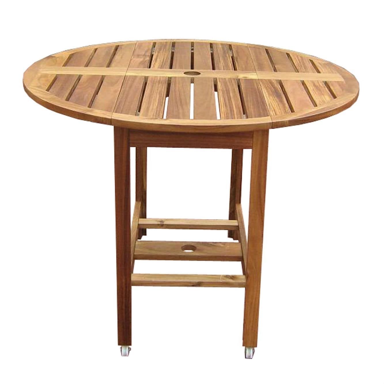 Kiln Dried Hardwood 39 Inch Folding Patio Dining Table Throughout Best And Newest Gorla 39'' Dining Tables (View 8 of 15)