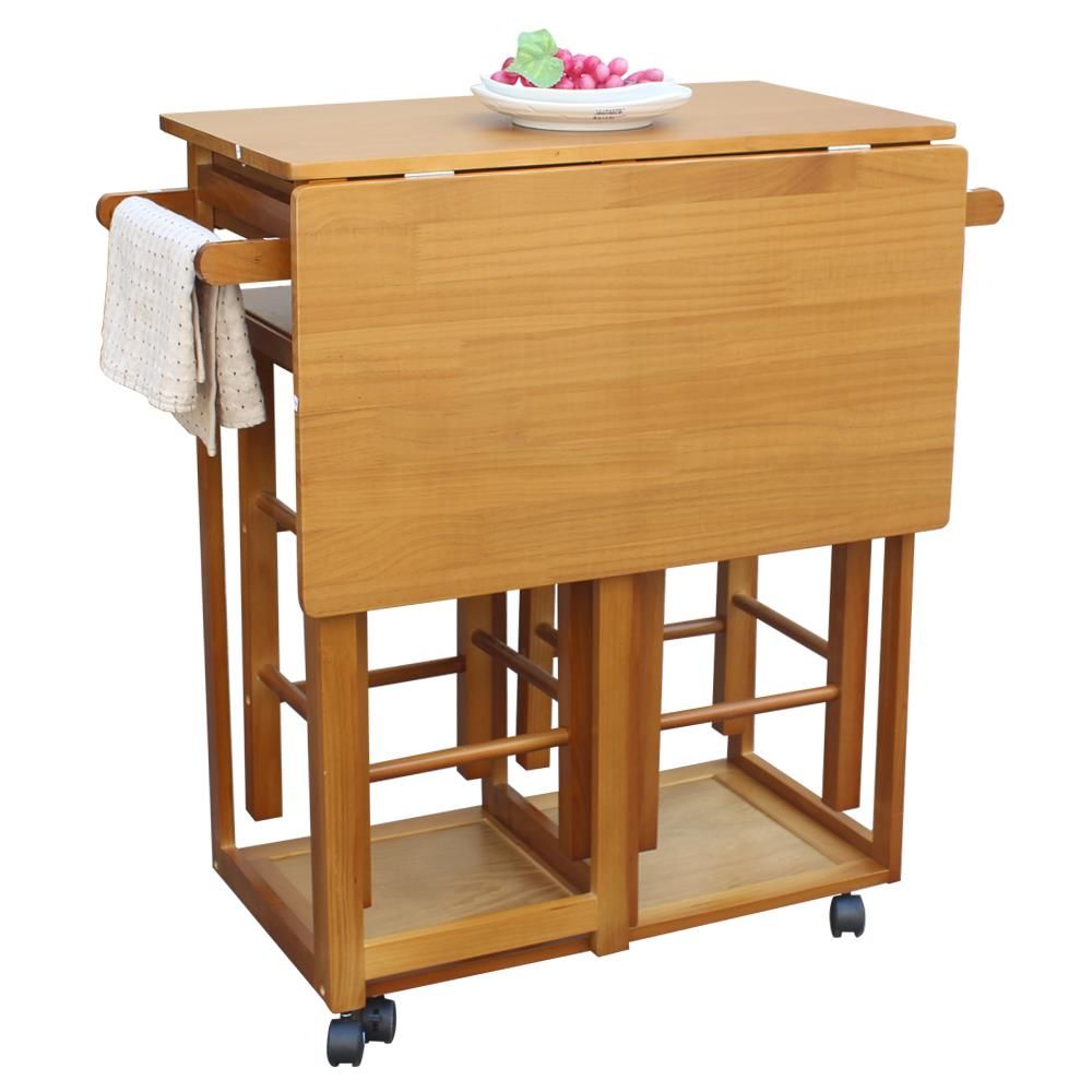 Kitchen Island Cart Trolley Portable Rolling Storage Pertaining To Latest Nottle  (View 11 of 15)