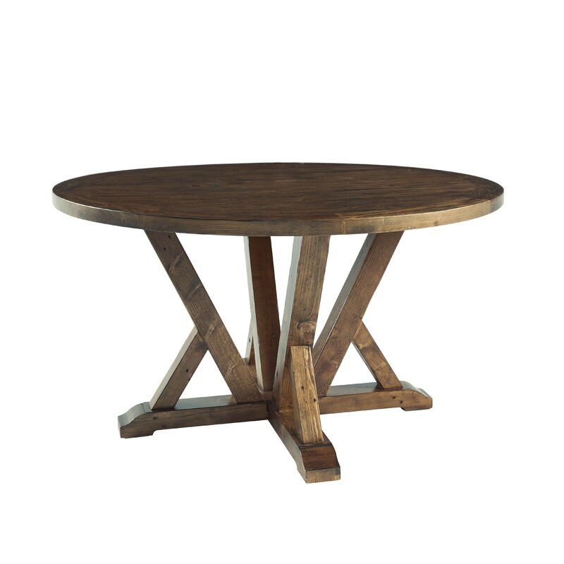 Loon Peak® Mccourt Pine Solid Wood Dining Table | Wayfair For Most Up To Date Reagan Pine Solid Wood Dining Tables (View 5 of 15)