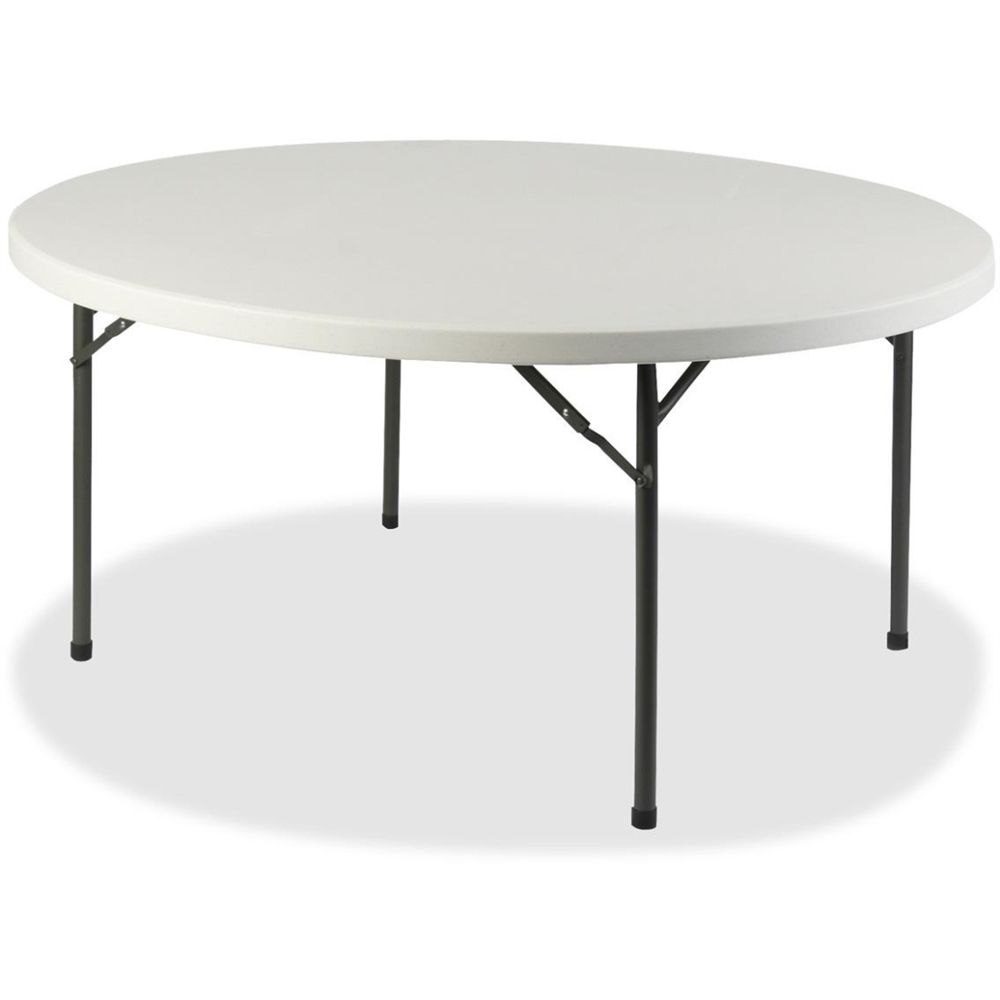Lorell Banquet Folding Table – Round Top X 48" Table Top Regarding Latest Dionara 56&quot; L Breakroom Tables (View 5 of 15)