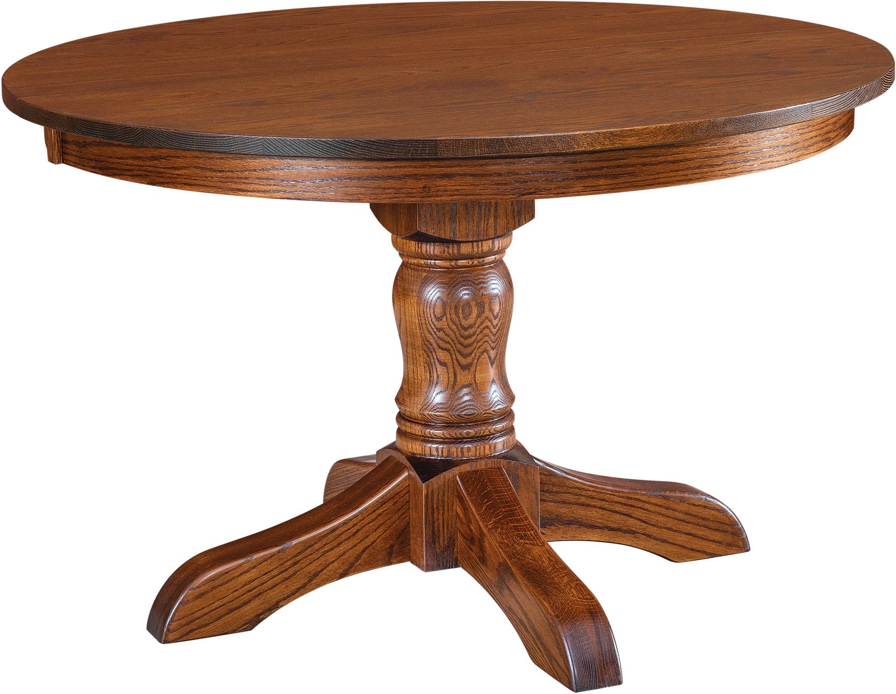 Mckenzie Single Pedestal Table | Custom Amish Mckenzie Inside Most Current Pedestal Dining Tables (View 1 of 15)