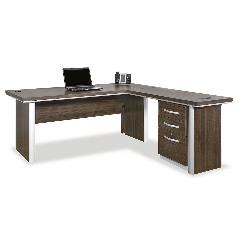 Metropolitan 72" Reversible L Desk With Pedestal | Desk, L With Current 72&quot; L Breakroom Tables And Chair Set (View 12 of 15)