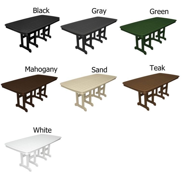 Polywood® Nautical 37 Inch72 Inch Dining Table Within Most Recent Getz 37&#039;&#039; Dining Tables (View 6 of 15)