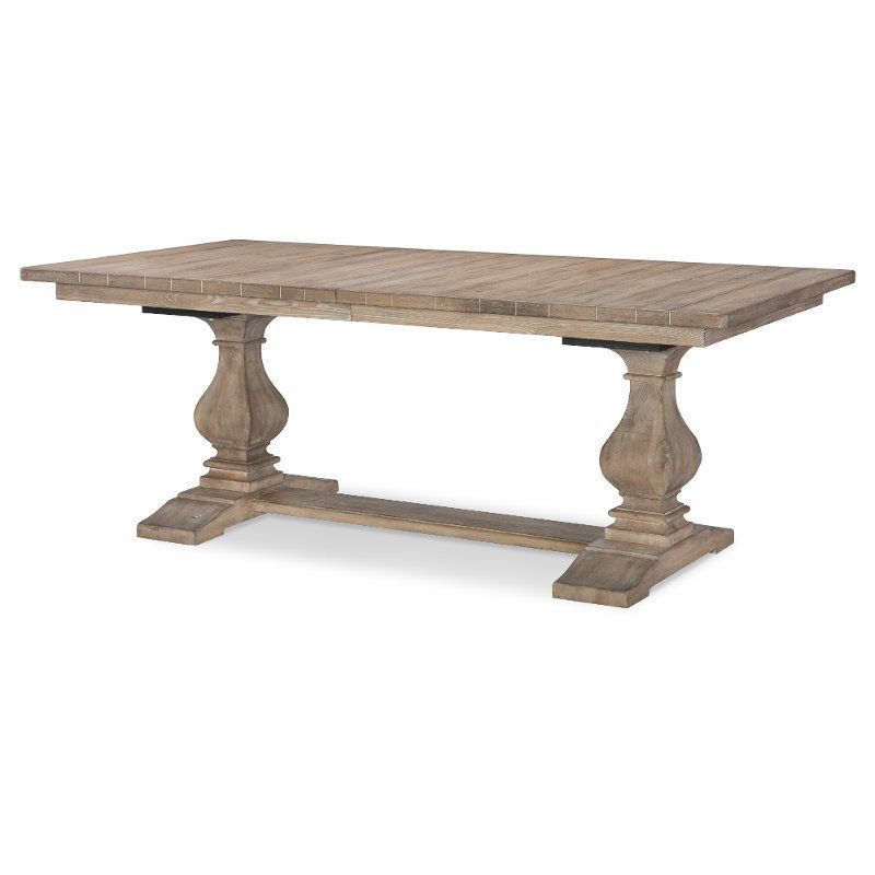 Rachael Ray Home Sunbleached Trestle Dining Table With Regard To Recent Leonila 48'' Trestle Dining Tables (View 10 of 15)