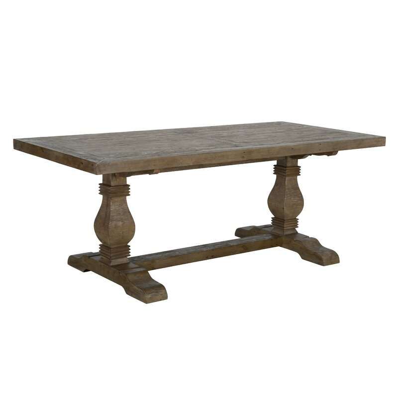 Review ﻿Gertrude Pine Solid Wood Dining Table 6 Seat For Newest Reagan Pine Solid Wood Dining Tables (View 4 of 15)