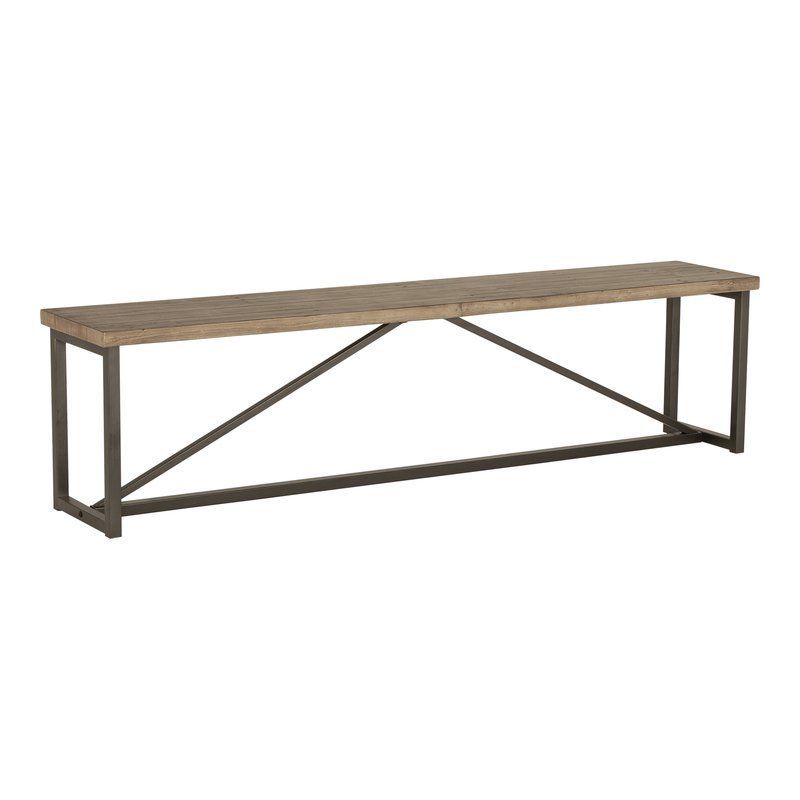 Rishaan Wood Bench | Transitional Benches, Metal Dining For Most Current Rishaan Dining Tables (View 3 of 15)