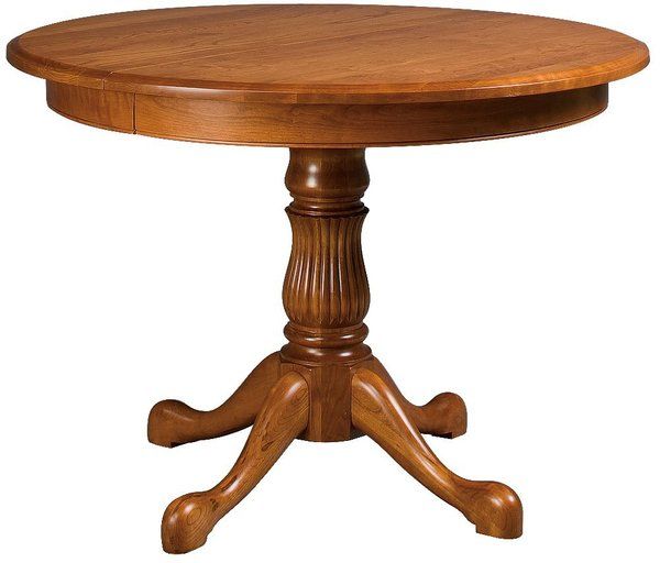 Round Kingstown Single Pedestal Dining Table From With Regard To Most Up To Date Sevinc Pedestal Dining Tables (View 9 of 15)