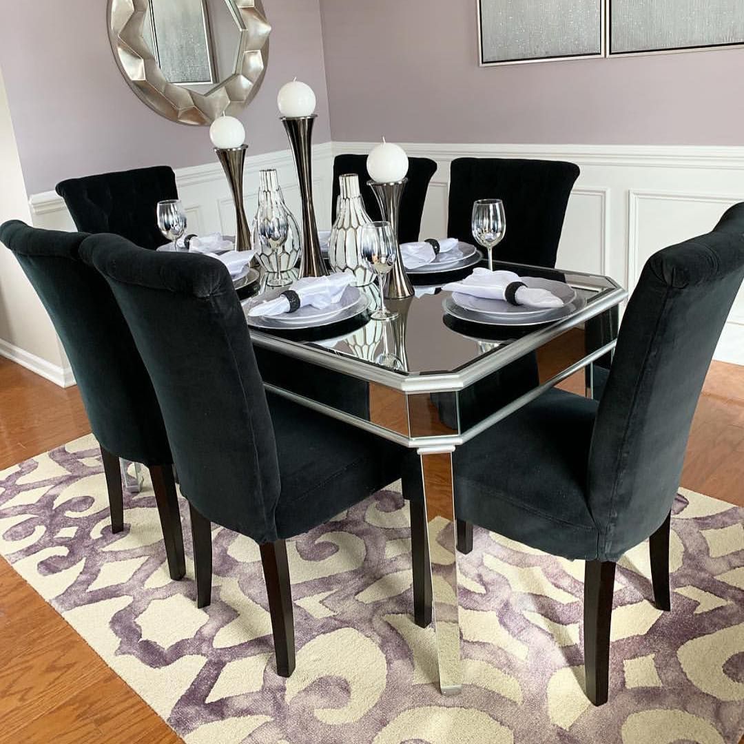 Samira Furniture🤙 ️ On Instagram: "Mirror Dinnet Table ‼️ Inside Most Current Naz 51.25'' Pedestal Dining Tables (Photo 12 of 15)