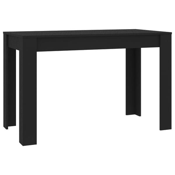 Shop Vidaxl Dining Table Black 47.2"X23.6"X29.9" Chipboard For Most Recent Anzum  (View 14 of 15)