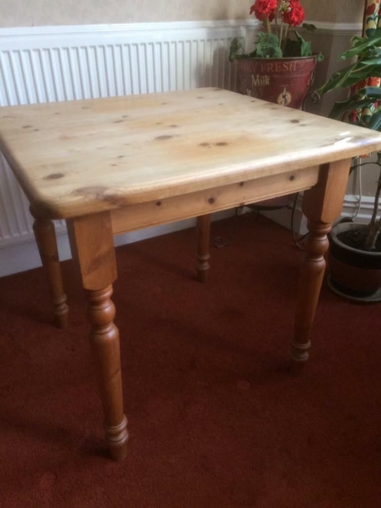 Solid Pine Dining Table | In Bournemouth, Dorset | Gumtree Pertaining To Most Recently Released Febe Pine Solid Wood Dining Tables (Photo 1 of 15)