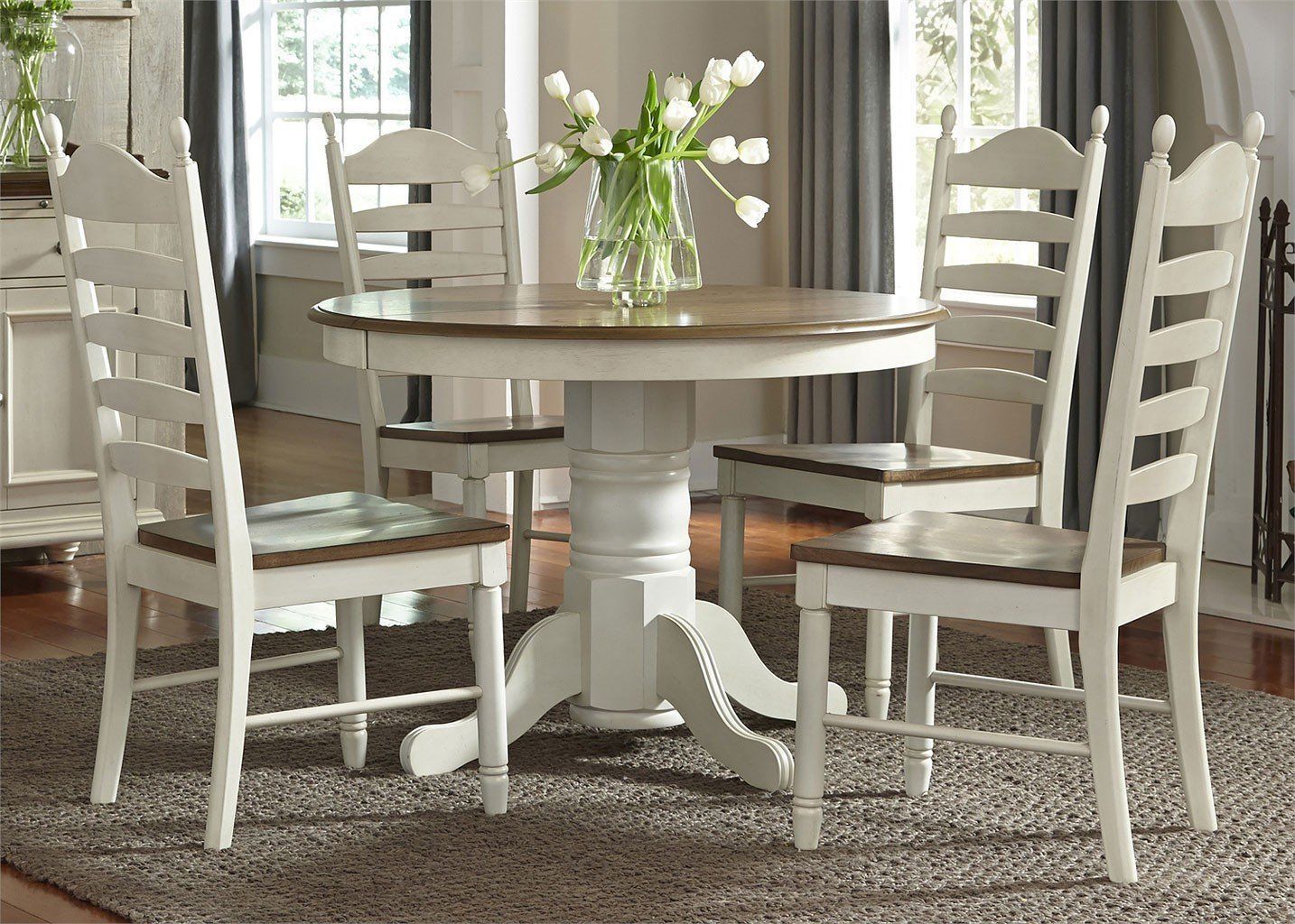 Springfield Round Dining Room Set Liberty Furniture Throughout Best And Newest Larkin  (View 13 of 15)