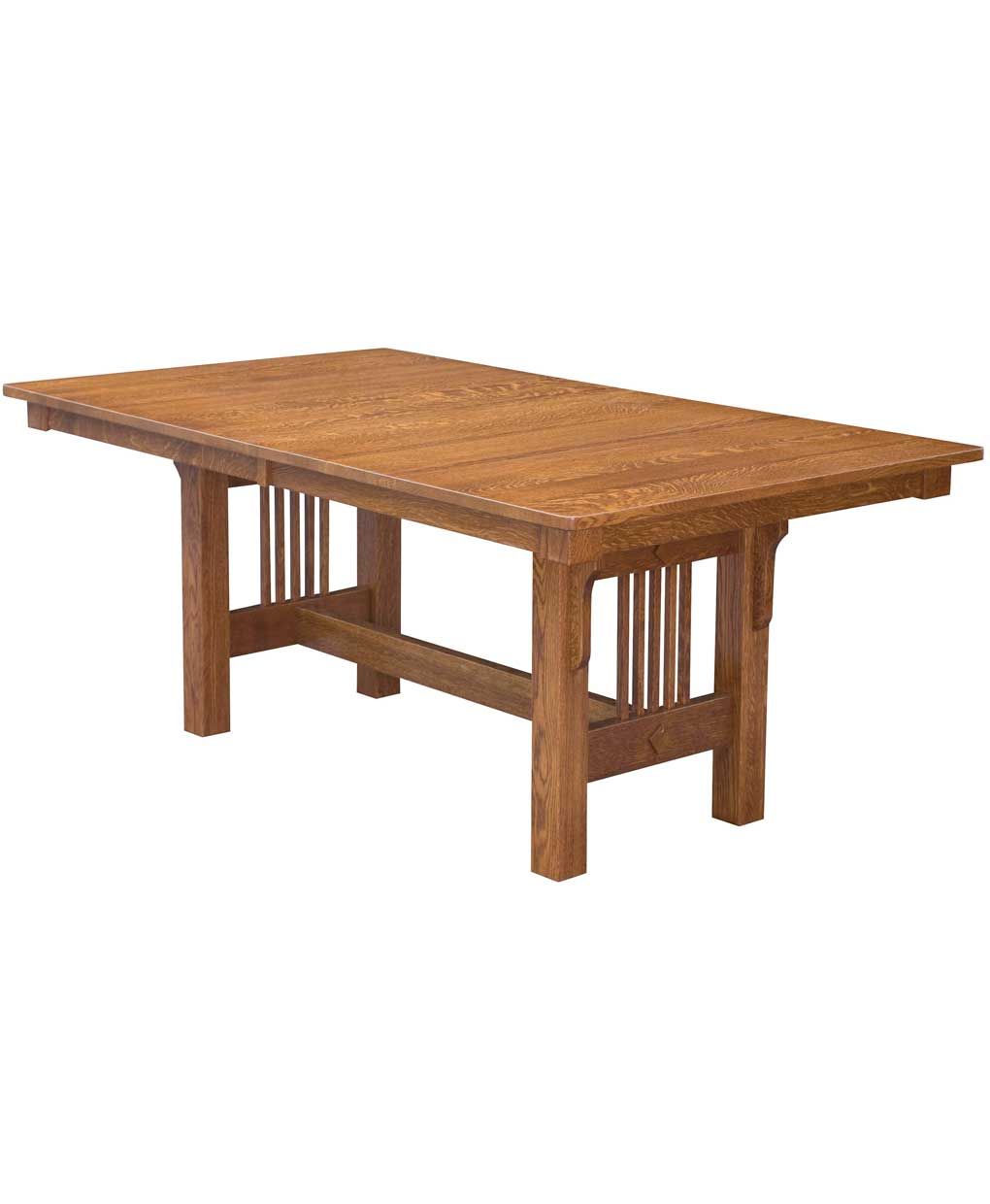 Trestle Mission Dining Table – Amish Direct Furniture Within Best And Newest Trestle Dining Tables (Photo 3 of 15)