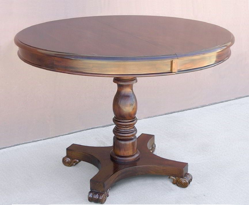 Victorian Pedestal Dining Table Replica Made Of Mahgany Wood With Regard To Most Current Pedestal Dining Tables (View 12 of 15)
