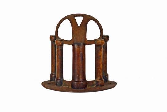 Vintage Walnut And Iron Bridle Rack | Iron, Vintage, Iron Wall Throughout Most Up To Date Yonkers  (View 9 of 14)