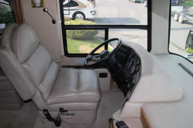 1998 Used Safari Continental Panther 425 Class A In With Panther Black Leather Dual Power Reclining Sofas (View 9 of 15)