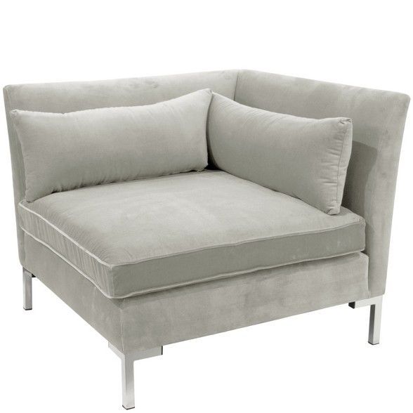 4Pc Alexis Sectional With Silver Metal Y Legs – Skyline With Regard To 4Pc Alexis Sectional Sofas With Silver Metal Y Legs (View 3 of 15)