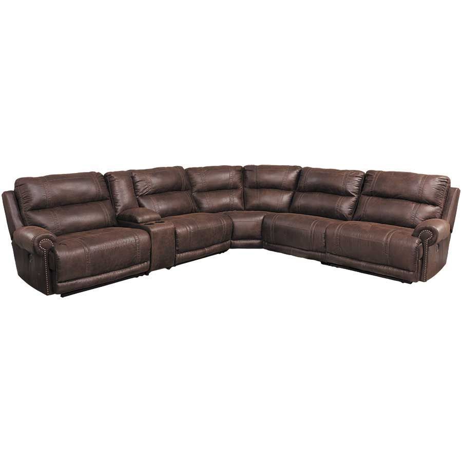 6 Piece Power Reclining Sectional | Reclining Sectional Inside Trailblazer Gray Leather Power Reclining Sofas (View 7 of 15)