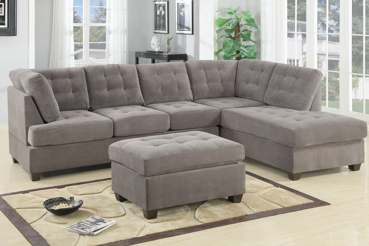 Admirable 2 Piece Sectional Sofas With Chaise Flooding Regarding Molnar Upholstered Sectional Sofas Blue/Gray (View 11 of 15)
