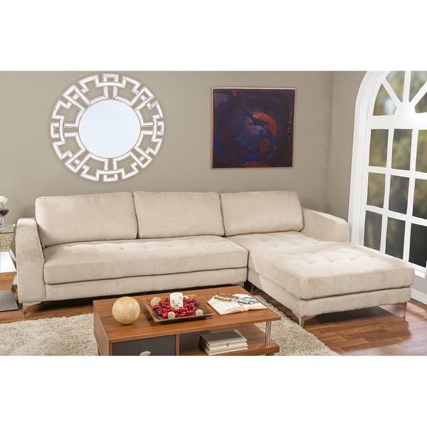 Agnew Contemporary Beige Fabric Right Facing Sectional In Hannah Right Sectional Sofas (View 12 of 15)