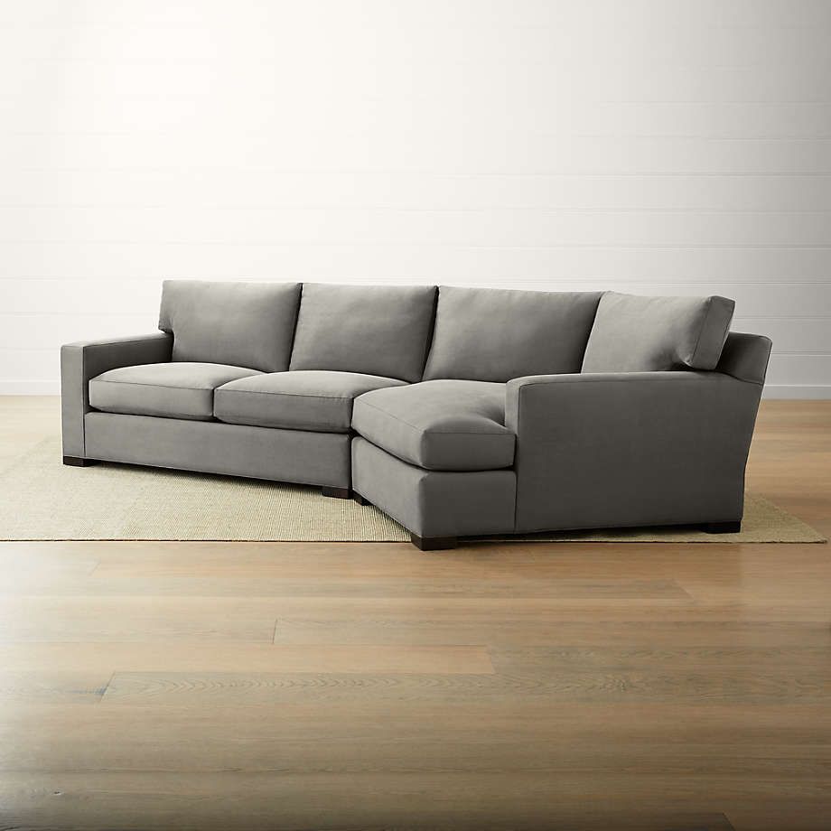 Axis Ii 2 Piece Right Arm Angled Chaise Sectional Sofa Regarding 2Pc Maddox Right Arm Facing Sectional Sofas With Chaise Brown (View 12 of 15)