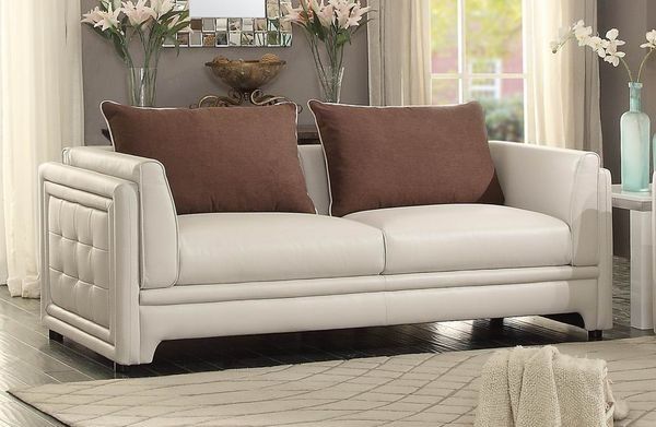Azure Sofa – Sofas – Living Room With Camila Poly Blend Sectional Sofas Off White (View 9 of 15)