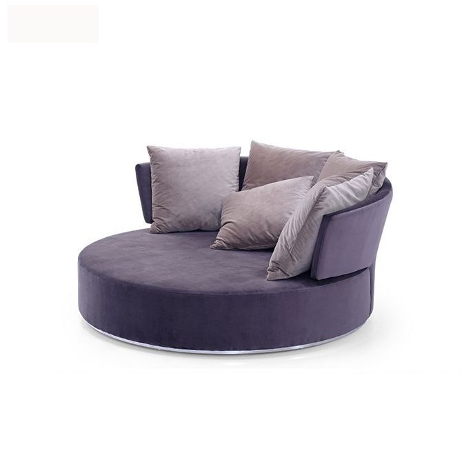 Big Round Shape Wood Frame Comfy Swivel Accent Sofa Chair Pertaining To Big Round Sofa Chairs (View 9 of 15)