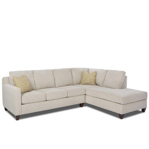 Bosco Contemporary 2 Piece Sectional With Right Arm Facing Intended For 2Pc Burland Contemporary Chaise Sectional Sofas (View 3 of 15)