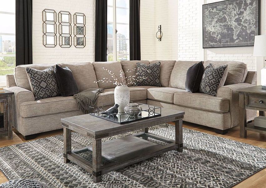 Bovarian Sectional Sofa Right – Brown | Home Furniture Within Hannah Right Sectional Sofas (View 5 of 15)