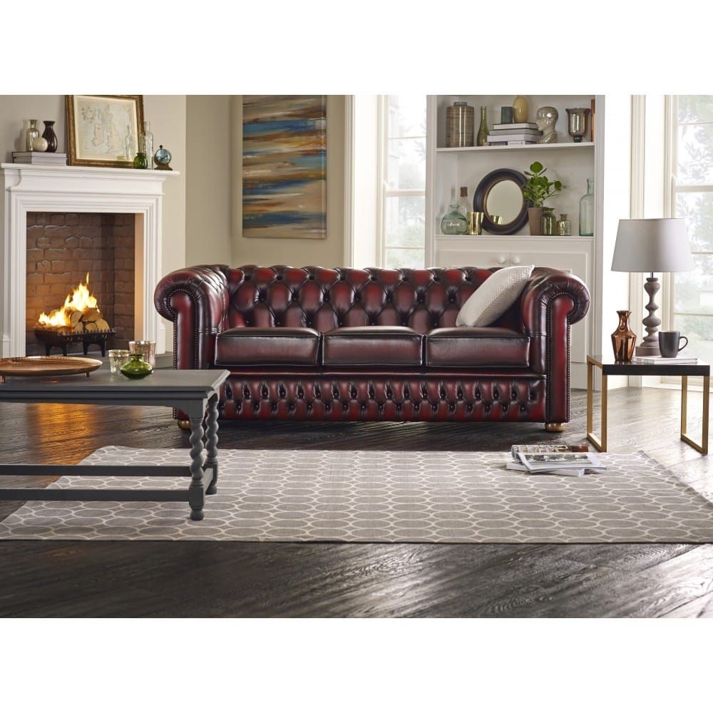 Buy A 2 Seater Chesterfield Sofa At Sofassaxon Inside Chesterfield Sofas (View 3 of 15)