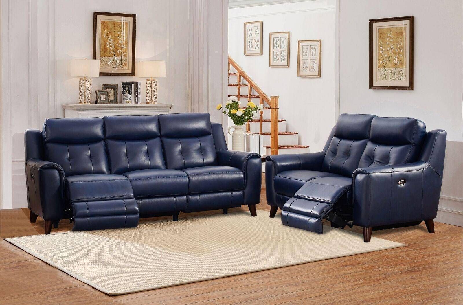 Buy Amax Hydeline Hastings Reclining Sofa Set 3 Pcs In For Bloutop Upholstered Sectional Sofas (View 11 of 15)