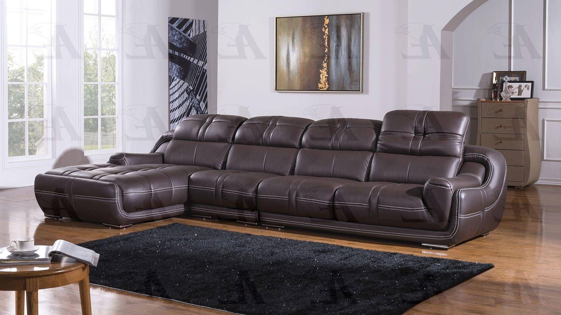 Buy American Eagle Ek L201 Db Sectional Sofa 3 Pcs Left With Hannah Left Sectional Sofas (View 1 of 15)