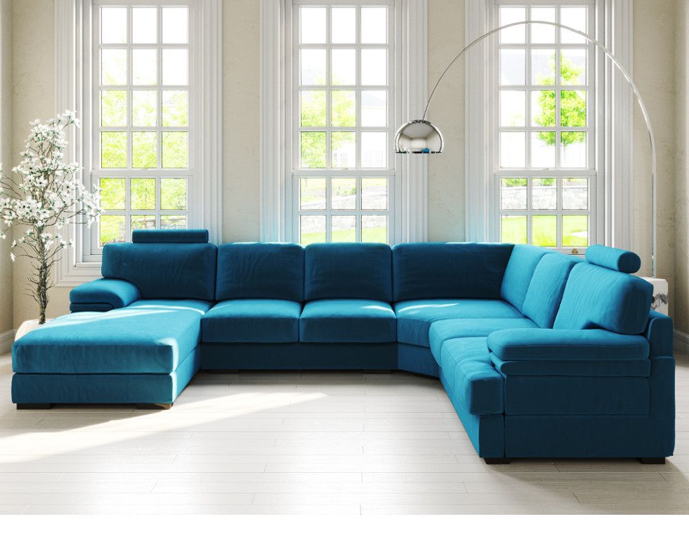 Buy Piero Large Fabric Corner Sofa Online In London, Uk With Huge Sofas (View 12 of 15)